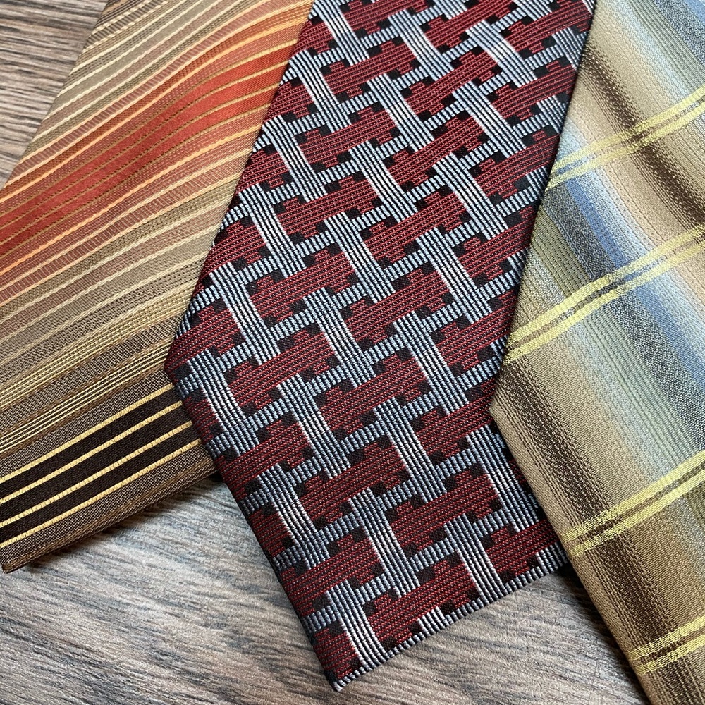 Lot of 8 Kenneth Cole Silk Ties Neckties - Picture 2 of 6